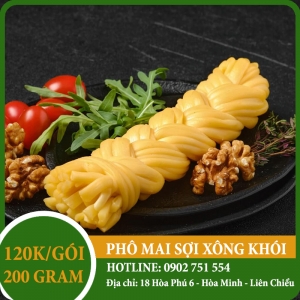 Phô mai sợi xông khói